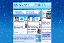 Our webdesigners created 3 webpages for Cool Clear Water - supplier and distributor of Natural Mineral Water
