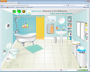 Bathroom Health and Safety -  Free Online Educational Game 