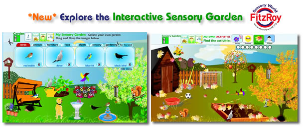 Interactive Sensory Garden in Flash Website Design - Sensory World